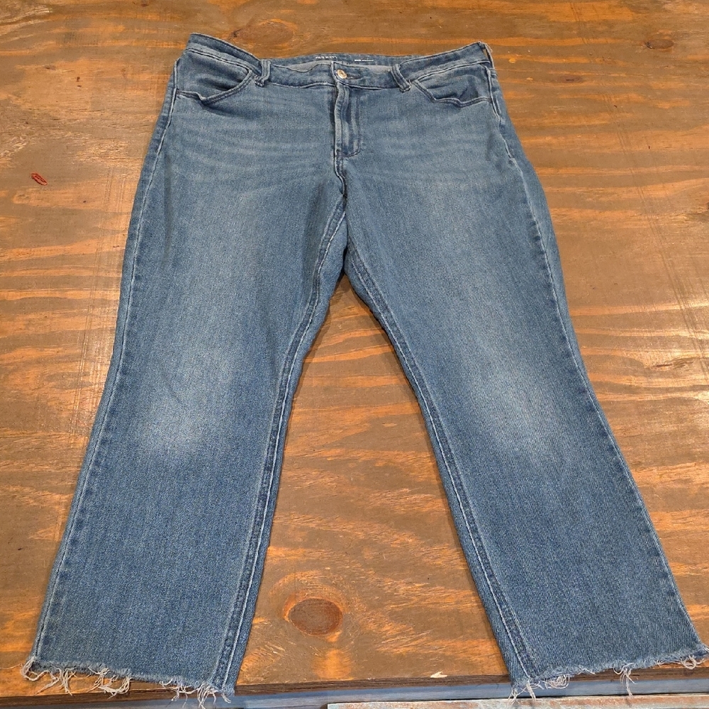 Old Navy Medium Blue Flare Wide-Leg Jeans